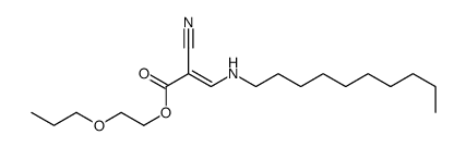 2-propoxyethyl 2-cyano-3-(decylamino)prop-2-enoate结构式