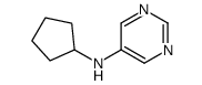 N-环戊基-5-嘧啶胺结构式
