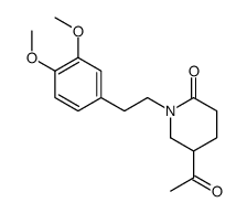 5-acetyl-1-[2-(3,4-dimethoxyphenyl)ethyl]piperidin-2-one结构式
