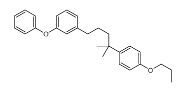 1-[2-methyl-5-(3-phenoxyphenyl)pentan-2-yl]-4-propoxybenzene结构式