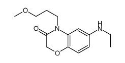 6-(ethylamino)-4-(3-methoxypropyl)-1,4-benzoxazin-3-one结构式