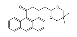 9-[4-(5,5-DIMETHYL-1,3-DIOXAN-2-YL)BUTYRYL]ANTHRACENE Structure