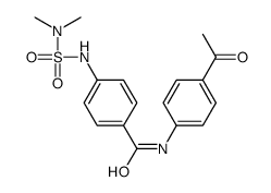 N-(4-acetylphenyl)-4-(dimethylsulfamoylamino)benzamide结构式
