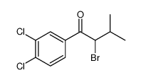 1-Butanone, 2-bromo-1-(3,4-dichlorophenyl)-3-methyl Structure