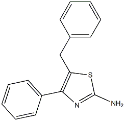 5-benzyl-4-phenylthiazol-2-amine结构式