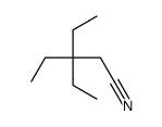 3,3-diethylpentanenitrile Structure