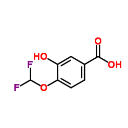 4-(difluoromethoxy)-3-hydroxybenzoic acid Structure