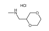 1-(1,4-二恶烷-2-基)-N-甲基甲胺盐酸盐结构式