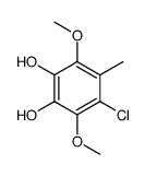 4-chloro-3,6-dimethoxy-5-methylbenzene-1,2-diol结构式
