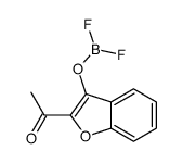 1-(3-difluoroboranyloxy-1-benzofuran-2-yl)ethanone Structure