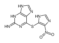 6-[(5-nitro-1H-imidazol-4-yl)sulfanyl]-7H-purin-2-amine Structure