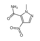 1-甲基-4-硝基-1H-吡唑-5-甲酰胺结构式