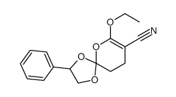 7-ethoxy-3-phenyl-1,4,6-trioxaspiro[4.5]dec-7-ene-8-carbonitrile Structure
