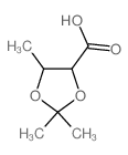 2,2,5-trimethyl-1,3-dioxolane-4-carboxylic acid structure