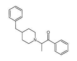 2-(4-benzylpiperidin-1-yl)-1-phenylpropan-1-one结构式