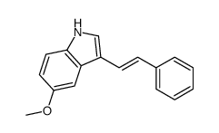 5-methoxy-3-(2-phenylethenyl)-1H-indole结构式