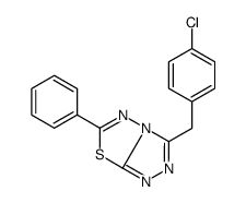 3-[(4-chlorophenyl)methyl]-6-phenyl-[1,2,4]triazolo[3,4-b][1,3,4]thiadiazole Structure