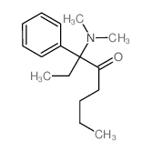 3-dimethylamino-3-phenyl-octan-4-one结构式