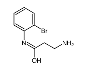 3-amino-N-(2-bromophenyl)propanamide Structure