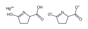 bis[(5-oxopyrrolidine-2-carbonyl)oxy]mercury结构式