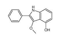 3-methoxy-2-phenyl-1H-indol-4-ol结构式