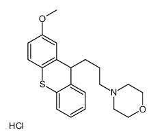 4-[3-(2-methoxy-9H-thioxanthen-9-yl)propyl]morpholine,hydrochloride Structure