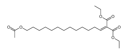 2-Aethoxycarbonyl-15-acetoxy-pentadecen-(2)-saeure-aethylester Structure