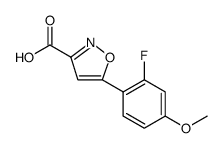 3-Isoxazolecarboxylic acid, 5-(2-fluoro-4-methoxyphenyl)结构式