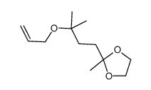 2-methyl-2-(3-methyl-3-prop-2-enoxybutyl)-1,3-dioxolane Structure