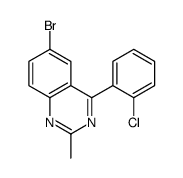 6-bromo-4-(2-chlorophenyl)-2-methylquinazoline Structure