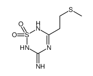 5-(2-methylsulfanylethyl)-1,1-dioxo-4H-1,2,4,6-thiatriazin-3-amine结构式