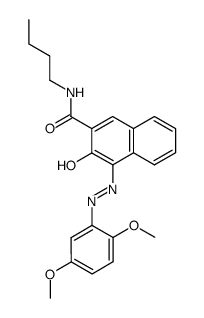 N-butyl-4-[(2,5-dimethoxyphenyl)azo]-3-hydroxynaphthalene-2-carboxamide Structure
