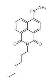 4-hydrazino-N-hexyl-1,8-naphthalimide Structure