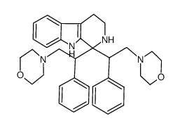 1,1-di<α-(N-morpholinomethyl)benzyl>-2,3,4,9-tetrahydro-1H-pyrido<3,4-b>indole结构式