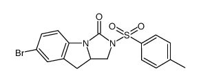 7-bromo-1,2,9,9a-tetrahydro-2-tosylimidazo[1,5-a]indol-3-one结构式