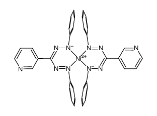 nickel(II) bis[3-(3-pyridyl)-1,5-diphenylformazanate] Structure