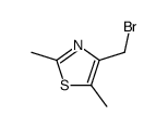 4-bromomethyl-2,5-dimethyl-thiazole Structure