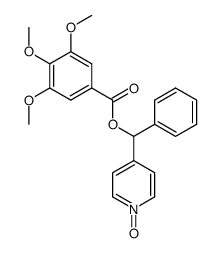 3,4,5-Trimethoxy-benzoic acid (1-oxy-pyridin-4-yl)-phenyl-methyl ester结构式