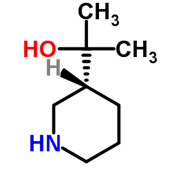 2-[(3R)-3-Piperidinyl]-2-propanol结构式