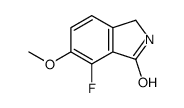 1H-Isoindol-1-one, 7-fluoro-2,3-dihydro-6-Methoxy-结构式