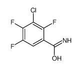 3-chloro-2,4,5-trifluorobenzamide结构式