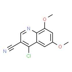 4-chloro-6,8-dimethoxyquinoline-3-carbonitrile Structure