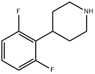 4-(2,6-二氟苯基)哌啶结构式