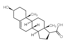 Androst-5-ene-17-carboxylicacid, 3-hydroxy-, (3b,17b)- Structure