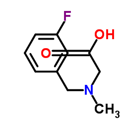 N-(3-Fluorobenzyl)-N-methylglycine结构式