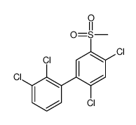 1,5-dichloro-2-(2,3-dichlorophenyl)-4-methylsulfonylbenzene结构式