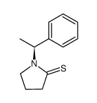 1-<1(S)-phenylethyl>pyrrolidine-2-thione Structure