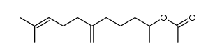10-methyl-6-methyleneundec-9-en-2-yl acetate结构式