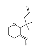 2-(2-methylpent-4-en-2-yl)-3-vinylidenetetrahydro-2H-pyran结构式