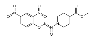 O2-(2,4-dinitrophenyl) 1-[(4-methoxycarbonyl)piperidin-1-yl]diazen-1-ium-1,2-diolate Structure